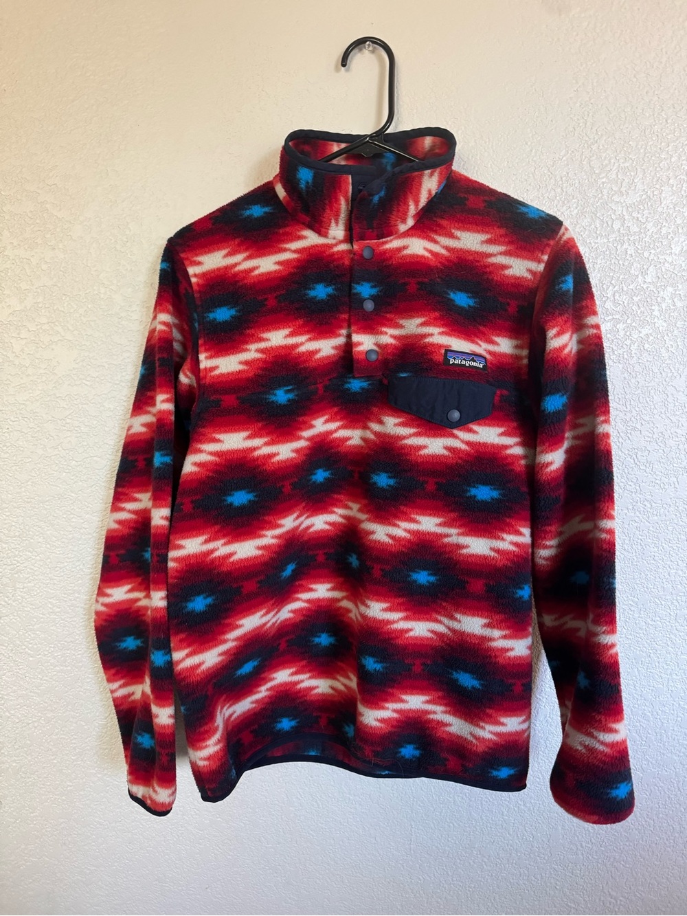Patagonia Synchilla Fleece Snap-T Pullover Women’s S Geometric Aztec